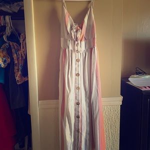 Long dress striped
